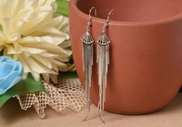 Silver earrings