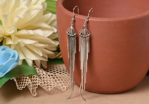 Silver earrings