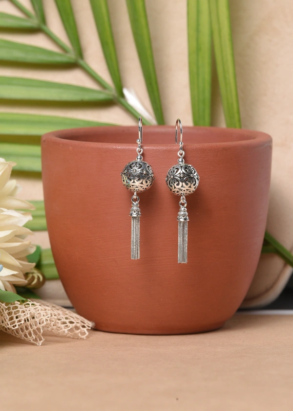 Silver earrings