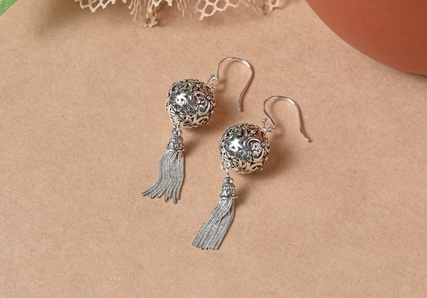 Silver earrings