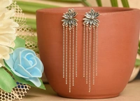 Silver earrings