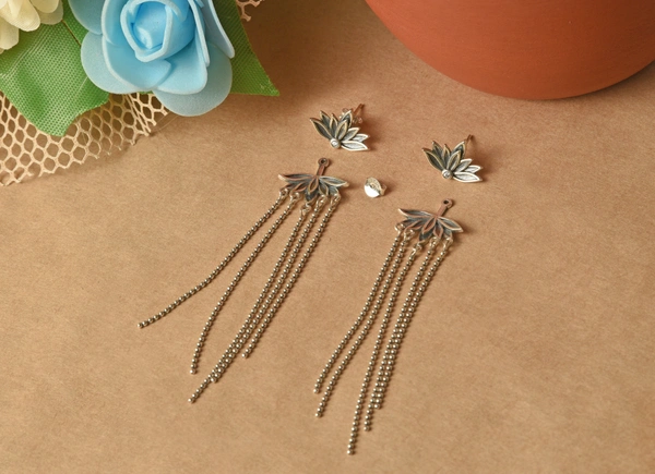 Silver earrings