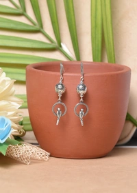 Silver earrings