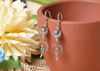 Silver earrings