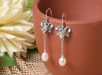 Silver earrings
