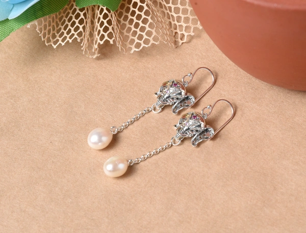Silver earrings