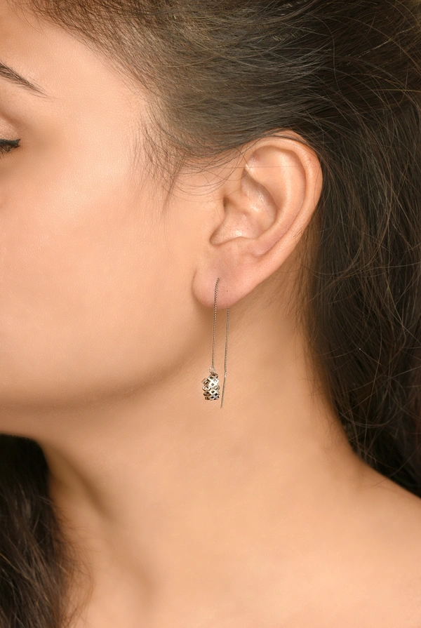Silver earrings