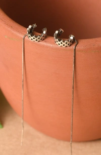 Silver earrings