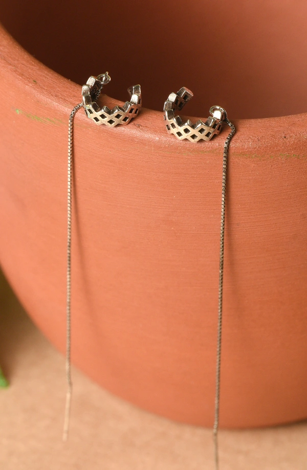 Silver earrings