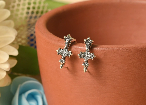 Silver earrings