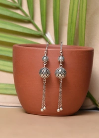 Silver earrings