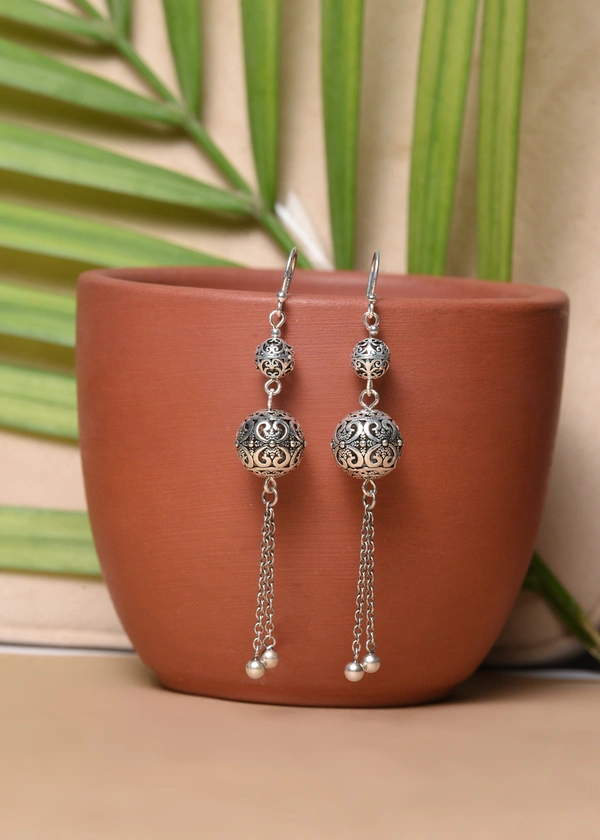 Silver earrings
