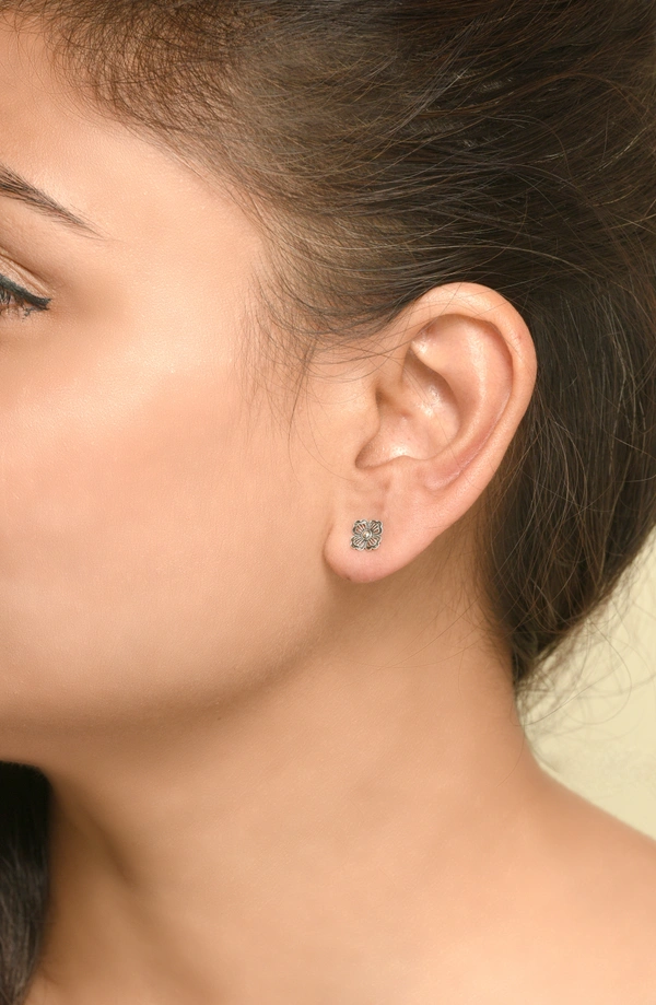 Silver earrings