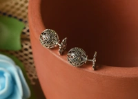 Silver earrings