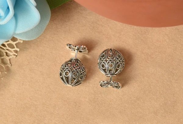 Silver earrings