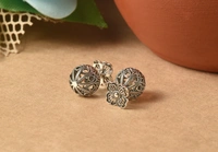 Silver earrings