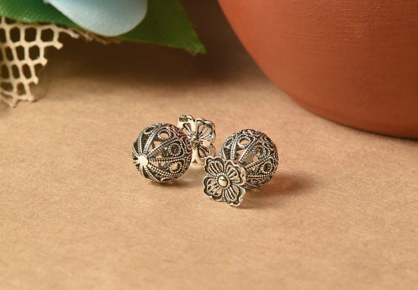 Silver earrings