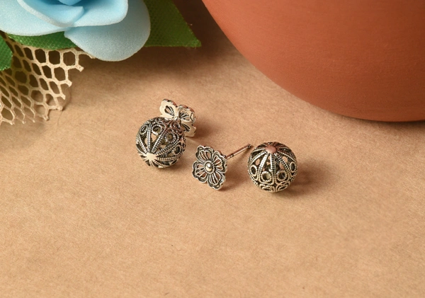Silver earrings