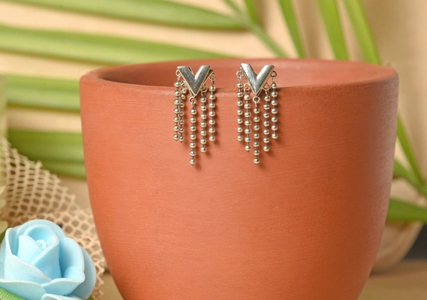 Silver earrings