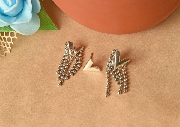 Silver earrings