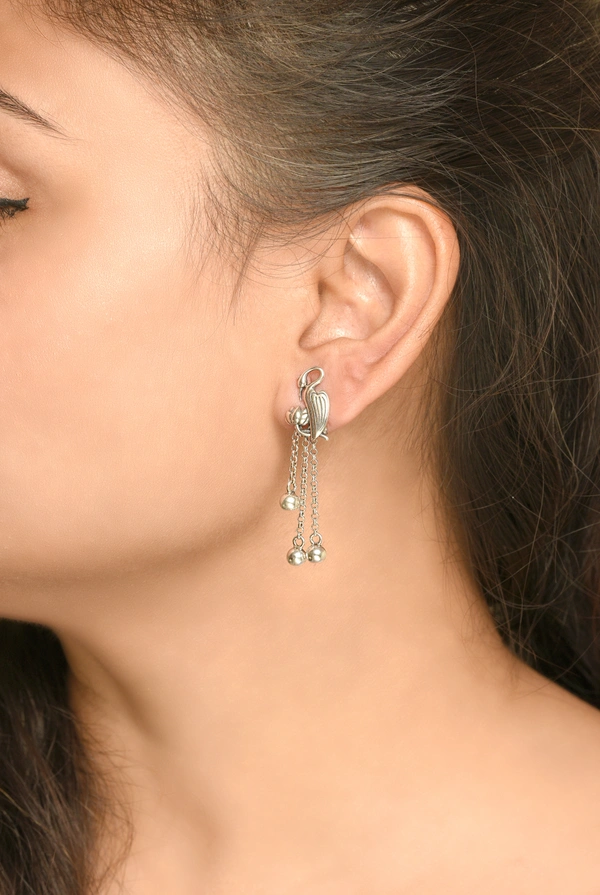 Silver earrings