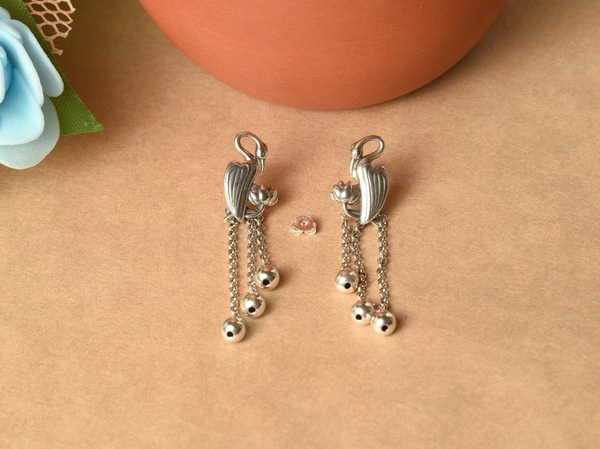 Silver earrings