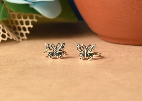 Silver earrings