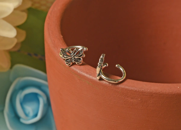 Silver earrings