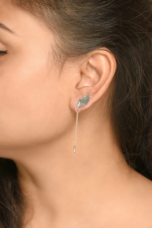 Silver earrings