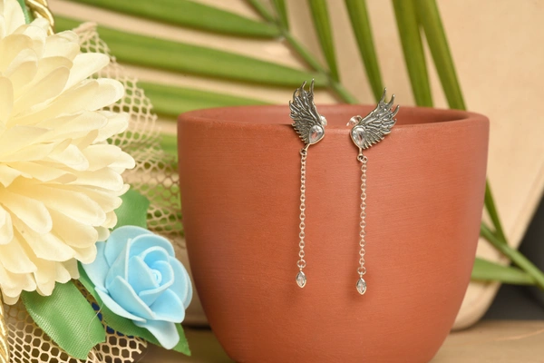 Silver earrings