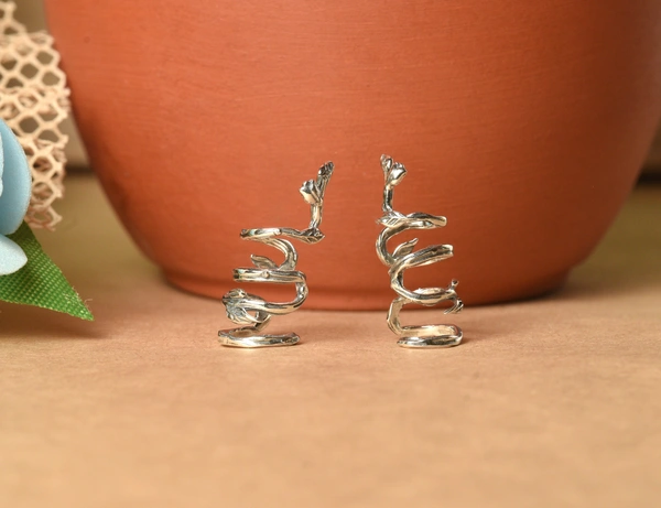 Silver earrings