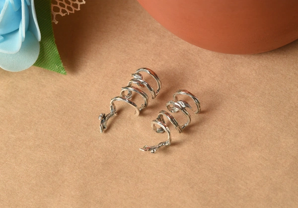 Silver earrings