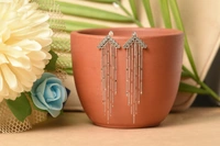 Silver earrings