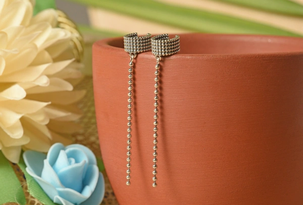 Silver earrings