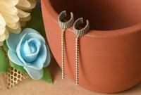 Silver earrings