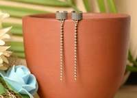 Silver earrings