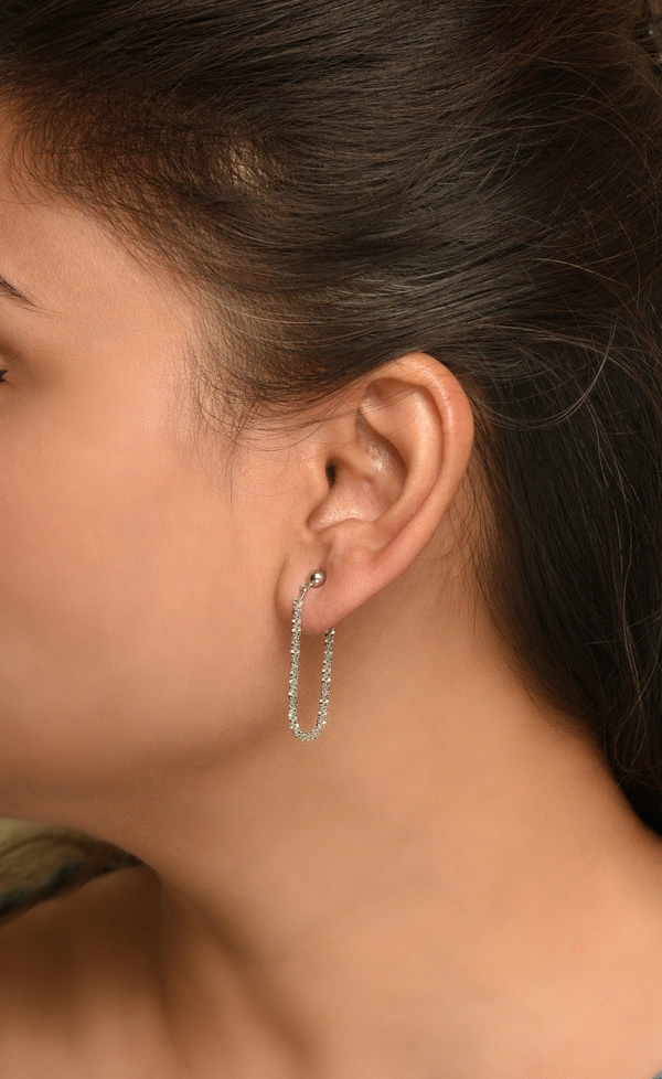 Silver earrings