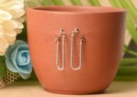 Silver earrings