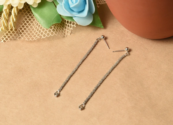 Silver earrings