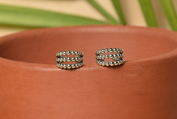 Silver earrings