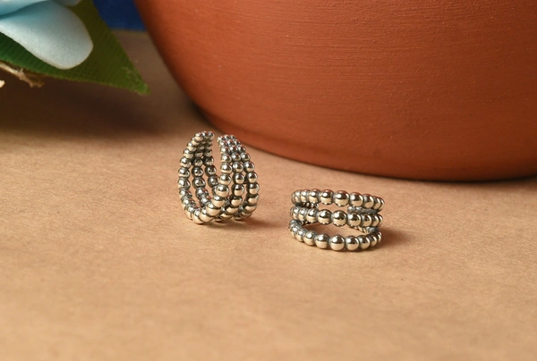 Silver earrings