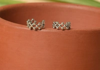Silver earrings