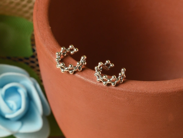 Silver earrings