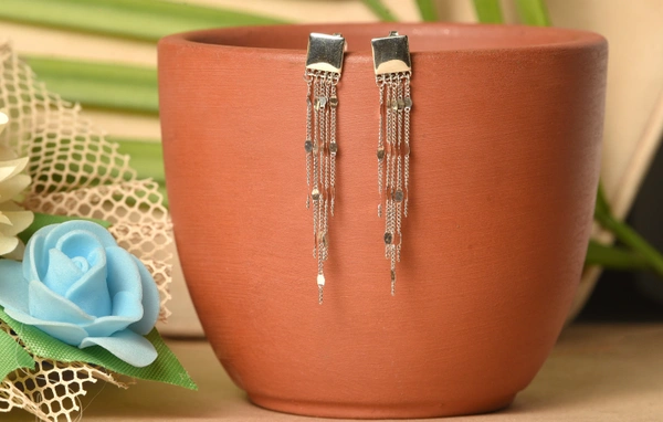 Silver earrings