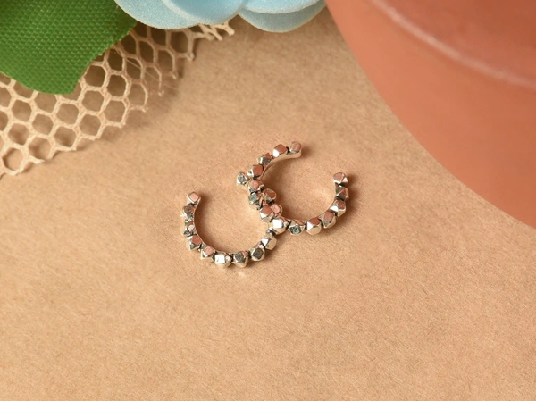 Silver earrings