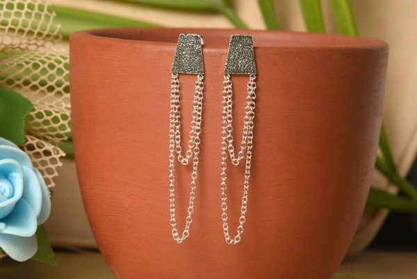 Silver earrings