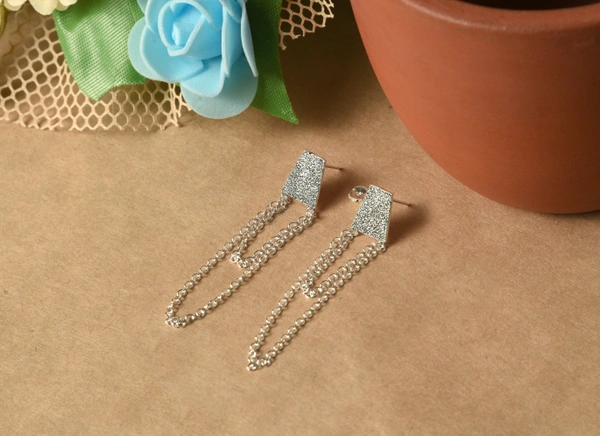 Silver earrings