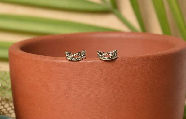 Silver earrings