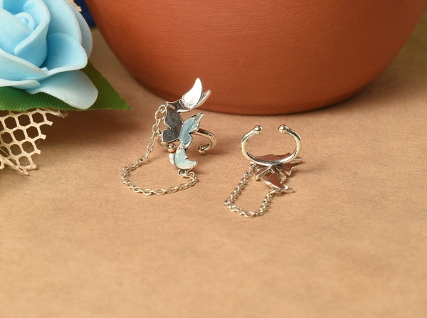 Silver earrings
