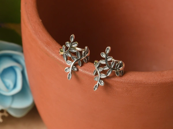 Silver earrings